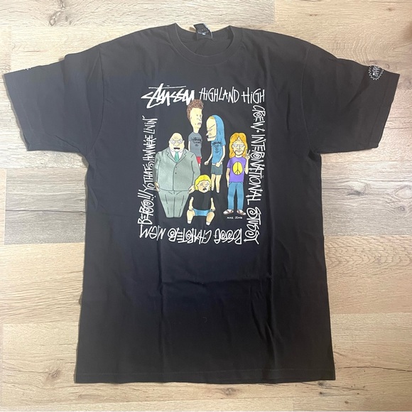 Stussy x Beavis and Butthead Collab T Shirt - Picture 1 of 5
